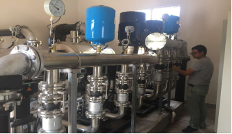 高溫天氣全面檢修二次供水設(shè)備,保障用水正常!